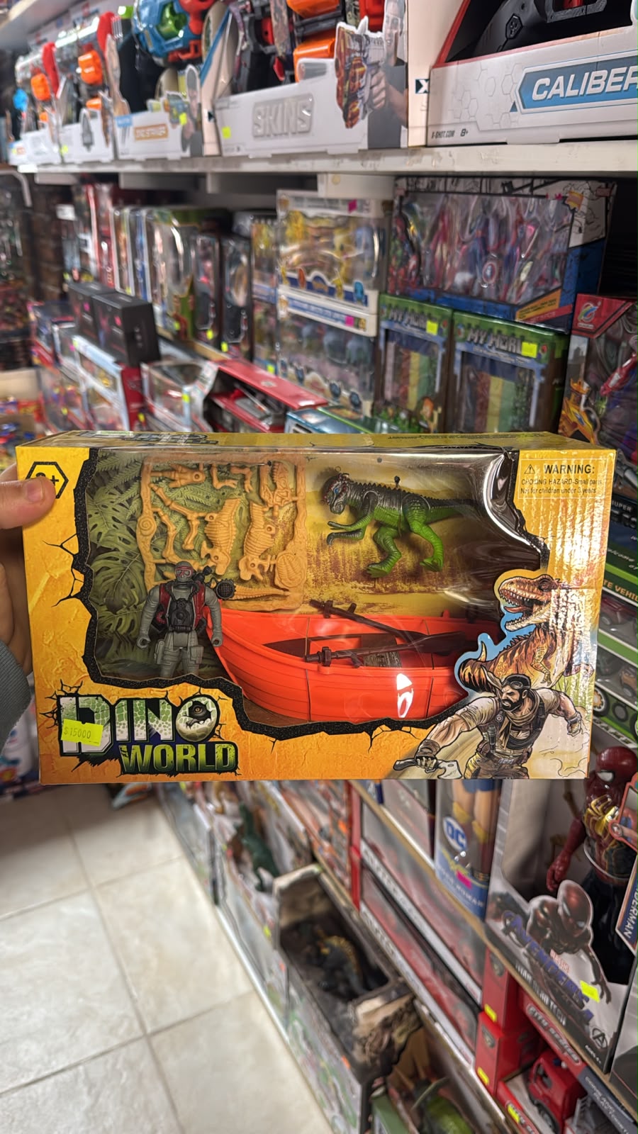 Dino World Figura Soldado + Dinosaurio