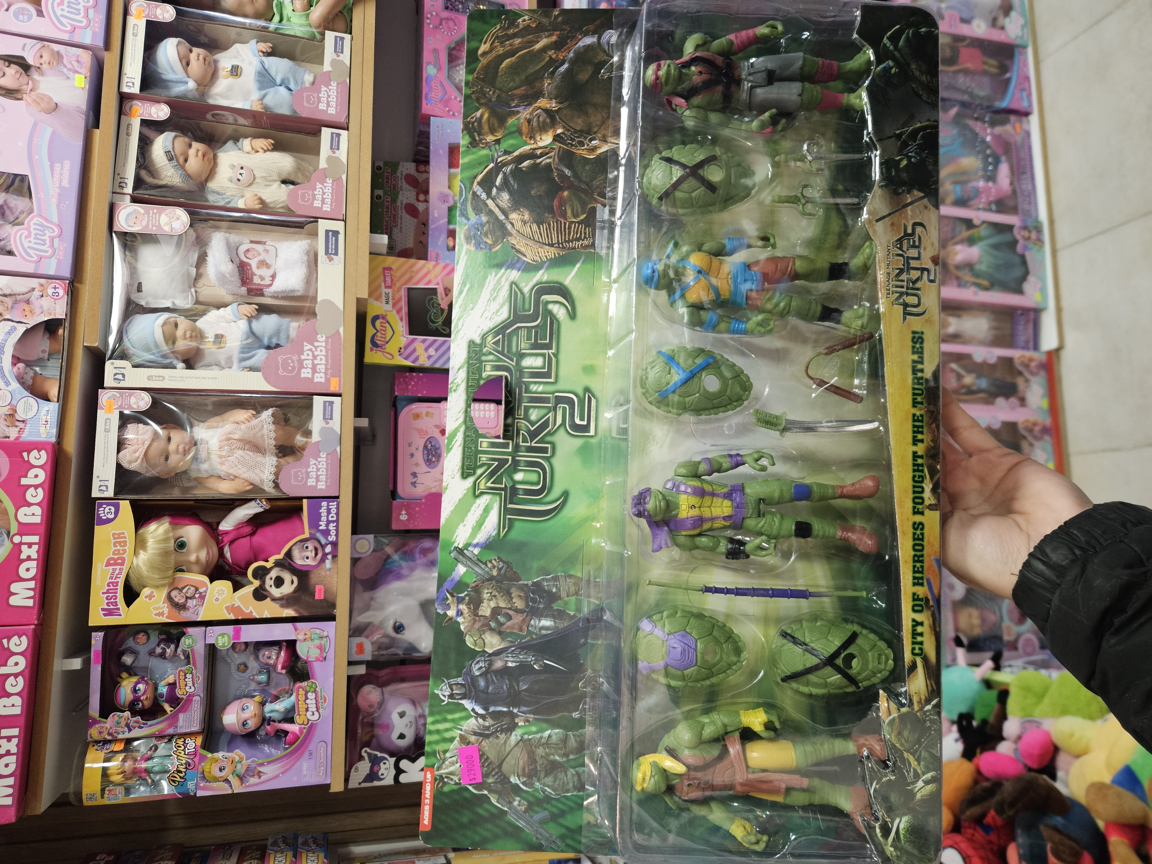 X4 FIguras Tortugas Ninja